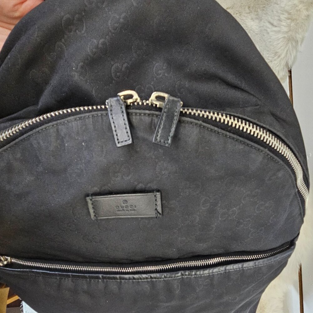 Gucci  Black Nylon backpack/rucksack - Picture 7 of 17